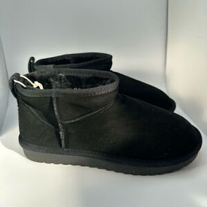 CUSHIONAIRE Women's pull on boot 8 WIDE BLACK